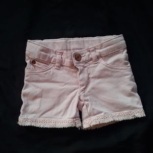 Light pink denim shorts 2T